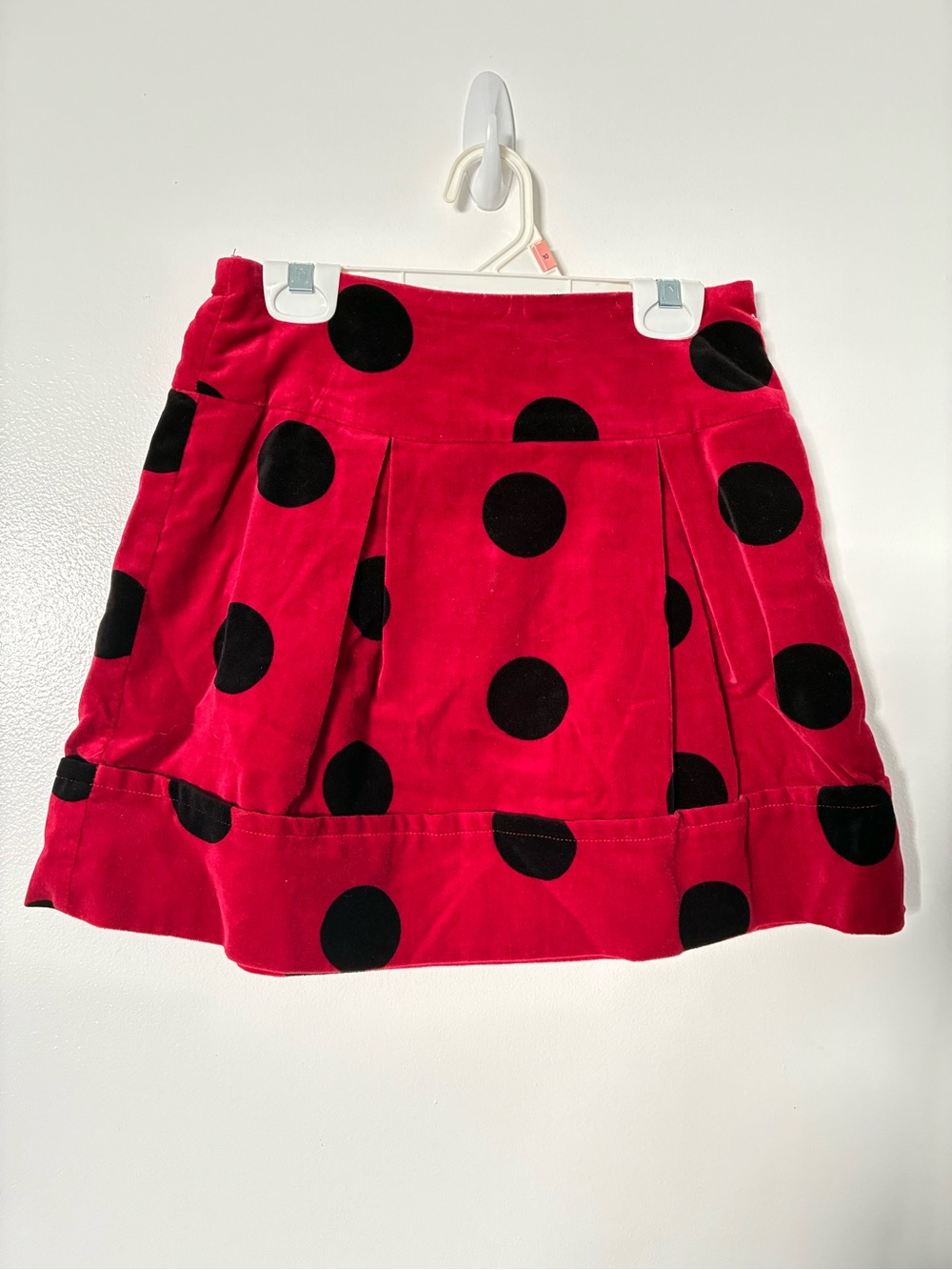 The Children's Place Red Skirt with Black Polka Dots